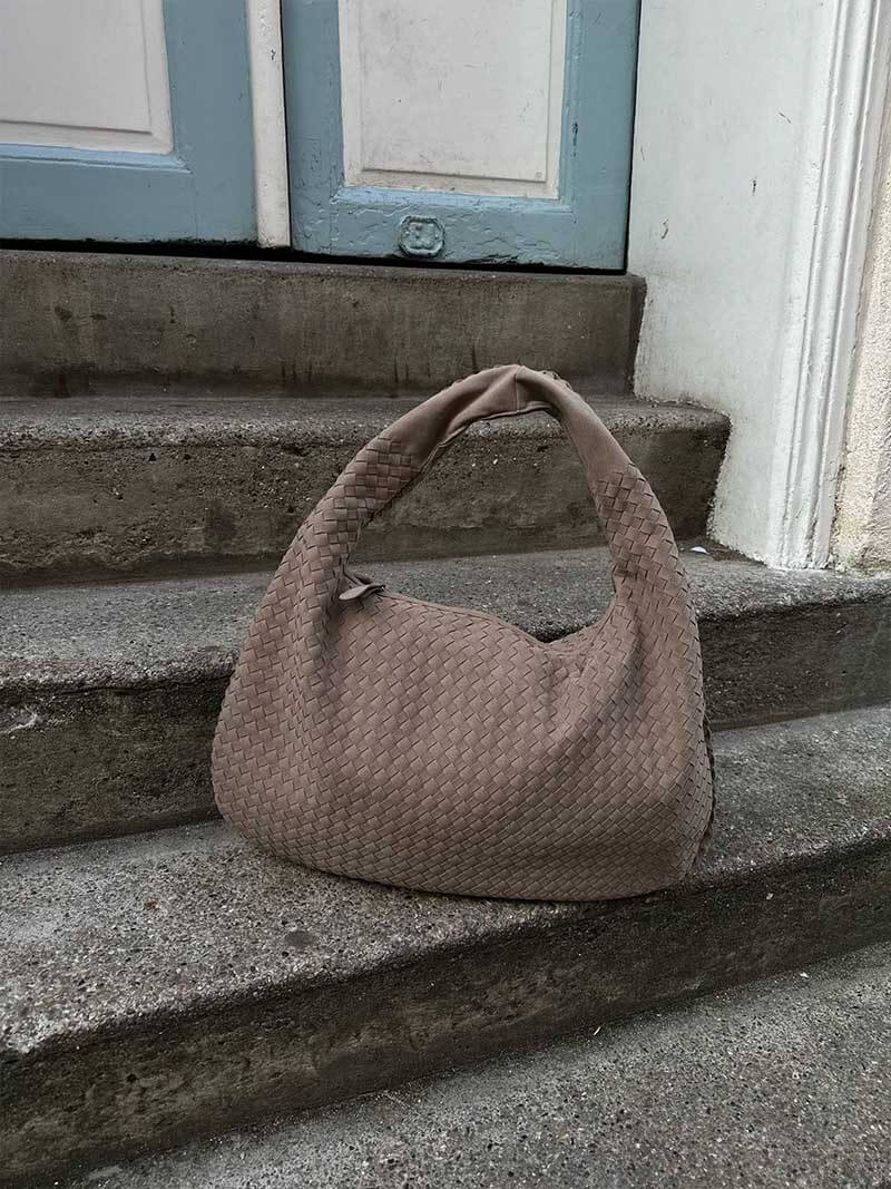 Suède Geweven Tas XL