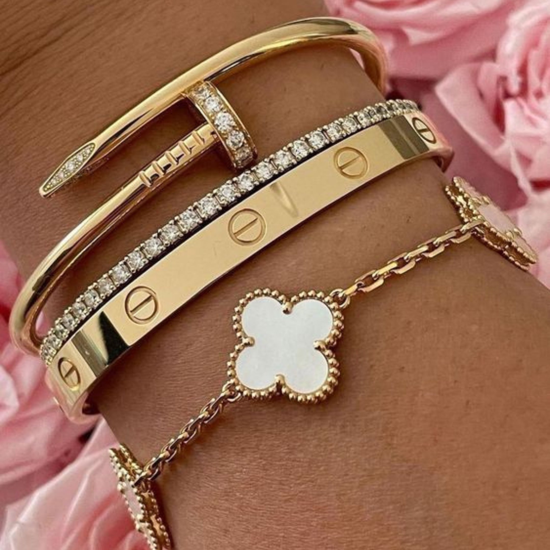Clover Armband Wit