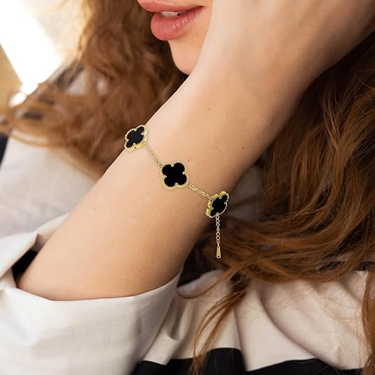Clover Armband Zwart